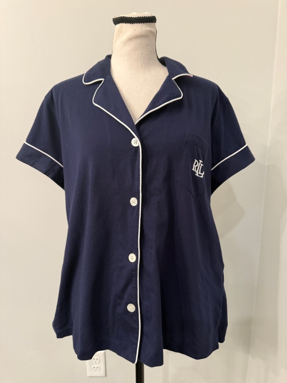 Lauren Ralph Lauren Green Label PJ Top Womens Loungewear Sleepwear No Size Tag